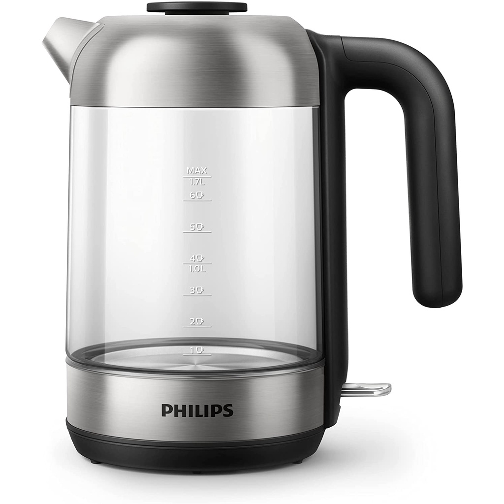 Ấm đun nước siêu tốc Philips HD9339 1,7L bằng thủy tinh chịu nhiệt [nhập Đức chính hãng]