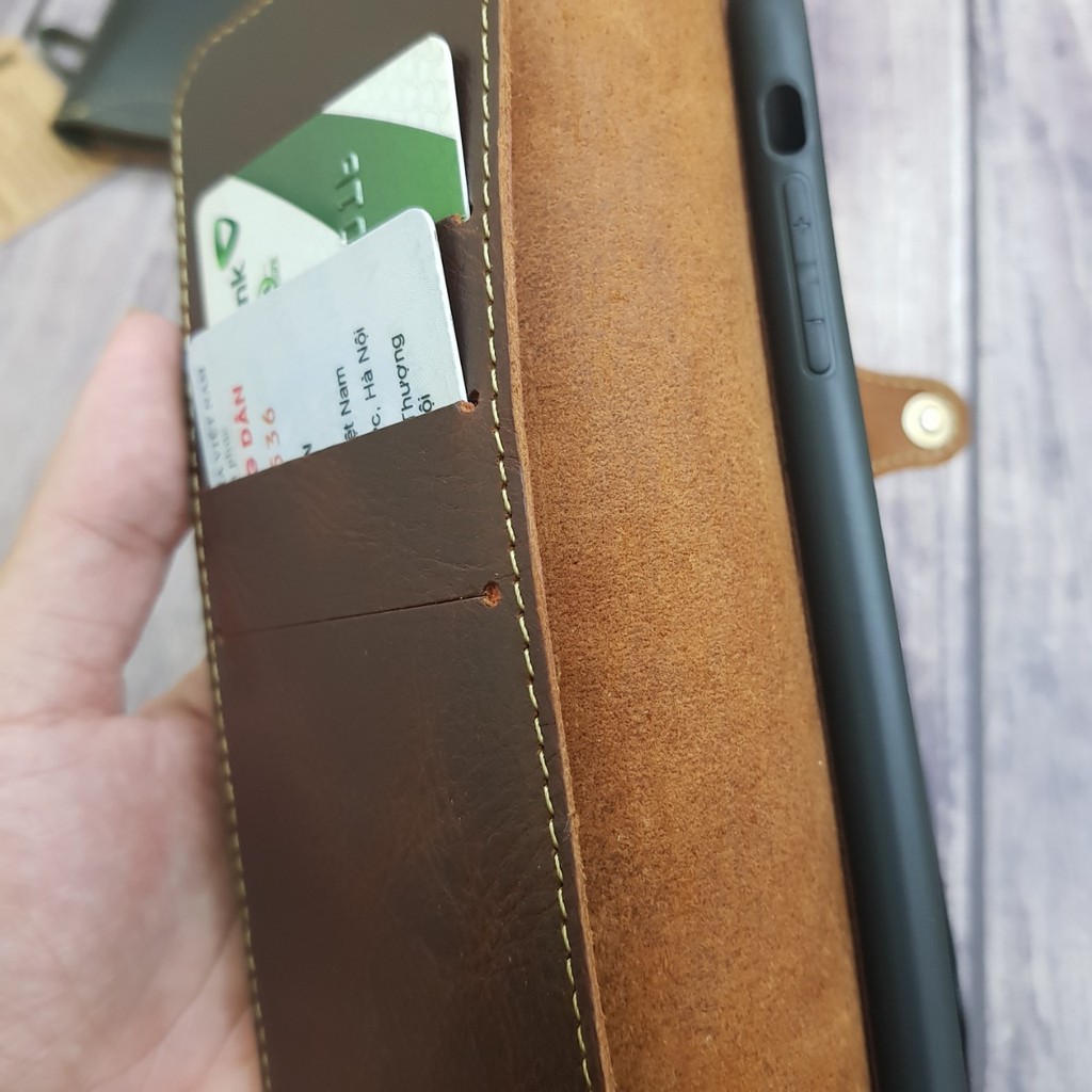 bao da da bò cao cấp iphone 11 (6.1 inch) | BigBuy360 - bigbuy360.vn