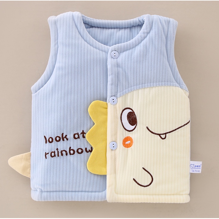 Áo gile trần bông dày cho bé từ 6m-2 tuổi