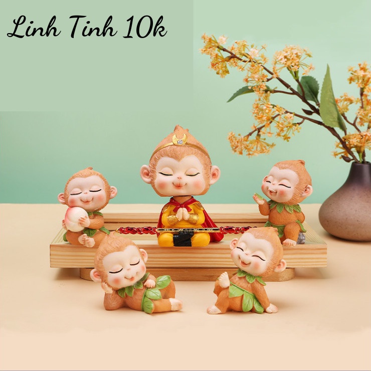 Tượng Tôn ngộ không để bàn, trang trí ô tô đáng yêu  mang lại an nhiên trong cuộc sống - Linh Tinh 10k