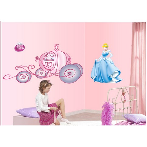 Decal dán tường hình cô bé lọ lem - EB52