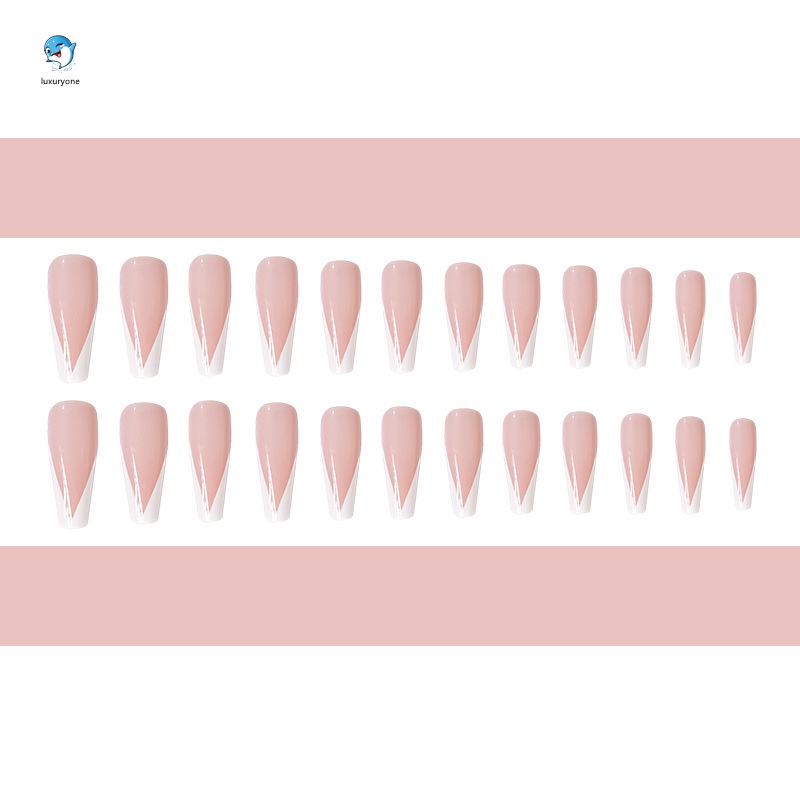 [Hàng mới về] Bộ 24 móng tay Móng giả đính đá Anabeauty, Móng tay giả kèm keo nailbox đính đá cá tính Tay Giả Trang Trí Nghệ Thuật DIY ữ Kèm Keo Dán  tiết kiệm thời gian đính ngọc trai nhân tạo và nơ bướm