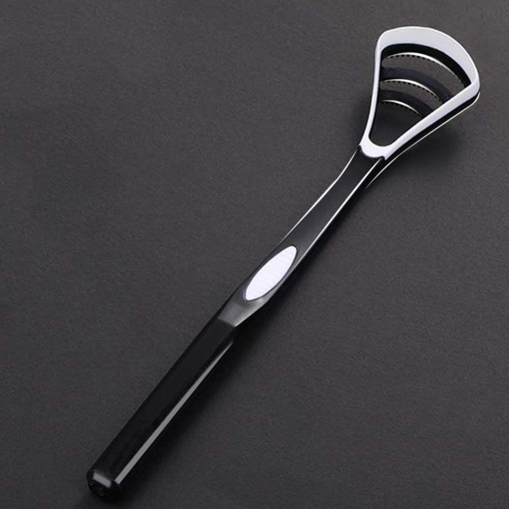 Dụng Cụ Cạo Lưỡi Chăm Sóc Răng Miệng Bằng Silicon Chống Trượt Màu Trắng Đen