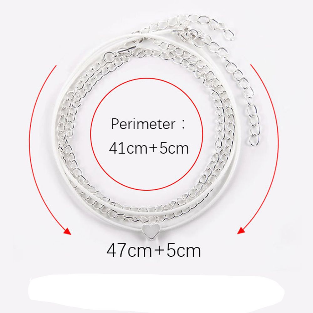 Lắc chân nữ nhiều lớp đính trái tim | BigBuy360 - bigbuy360.vn