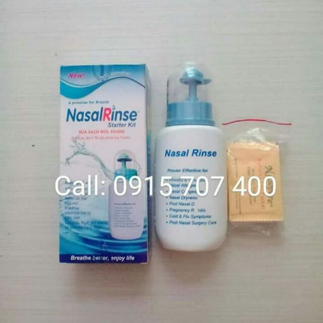 Bình rửa mũi Nasal Rinse chính hãng