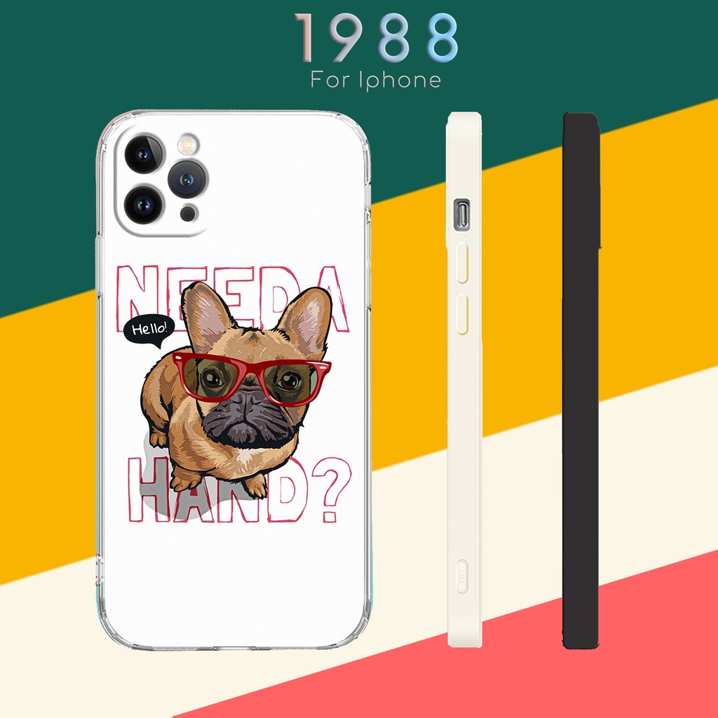 Ốp điện thoại pug đáng yêu if Iphone 6 7 8 X XR XS SE 11 12 13 PLUS PRO PROMAX LRT220020