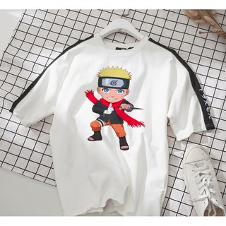 Áo thun Cotton Unisex - Nhân vật Hinata - Naruto - Chibi - Naruto thi triển thuật