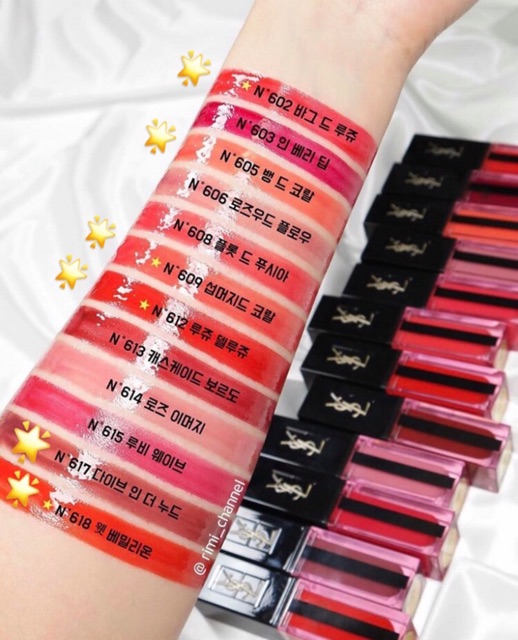 Son YSL WATER STAIN (5 màu) Son dưỡng môi, trị thâm