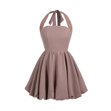 Đầm Ngắn Cổ Yếm Thời Trang Mùa Hè Gợi Cảm Cho Nữ