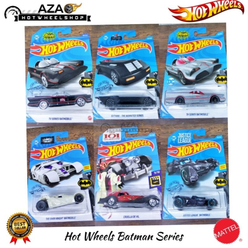 Mô hình xe đồ chơi Hot Wheels Batman siêu anh hùng Justice League