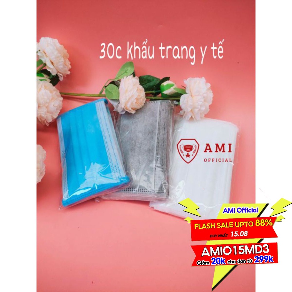 Combo 30c khẩu trang y tế 4 lớp