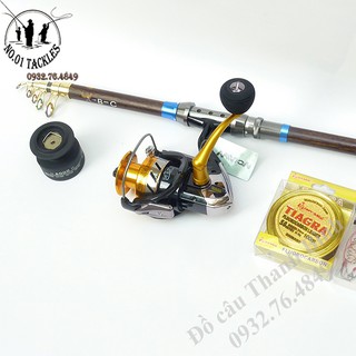 Combo bộ cần câu máy đứng cao cấp số 1