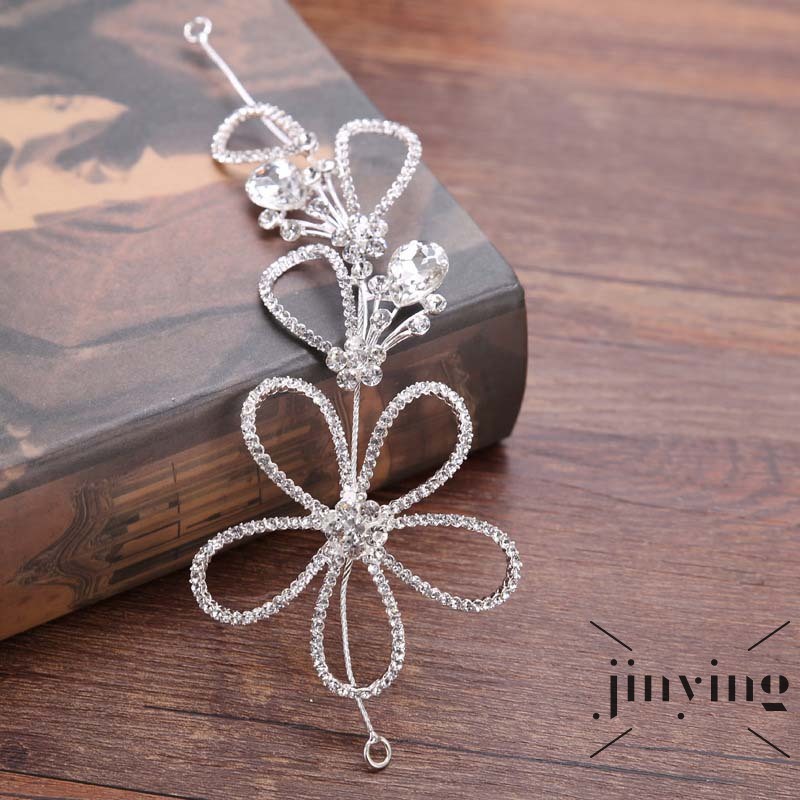 GETNOIVAS Băng đô cài tóc họa tiết hoa dành cho cô dâu