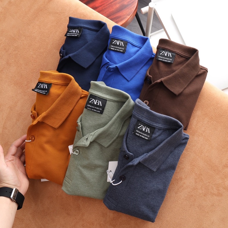 Áo thun nam polo cao cấp nhiều màu thun cotton thấm hút tốt
