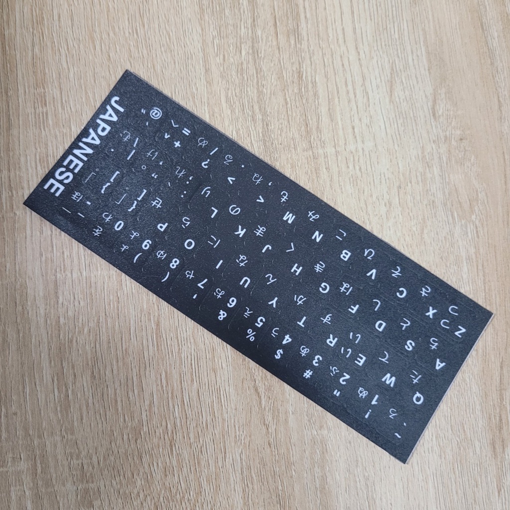 Sticker Dán Bàn Phím NHẬT ANH - Miếng Dán Song Ngữ - Bề Mặt Nhám - Chất Liệu Cao - Hàng Tự Sản Xuất