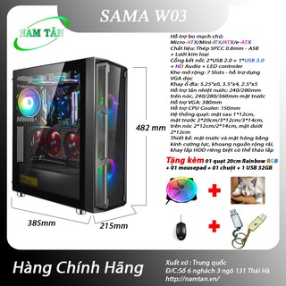 (Mua 1 được 4 )Vỏ case Văn phòng SAMA W03 ( tặng fan 20 rainbow x )