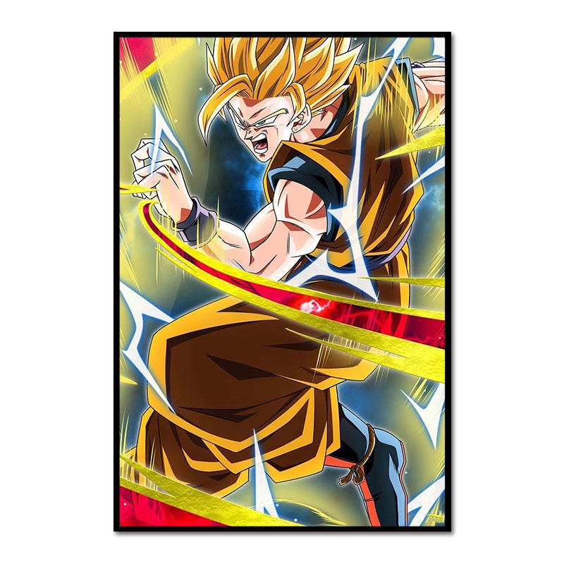 Tranh Sơn Dầu DIY Họa Tiết Dragon Ball Hoạt Hình