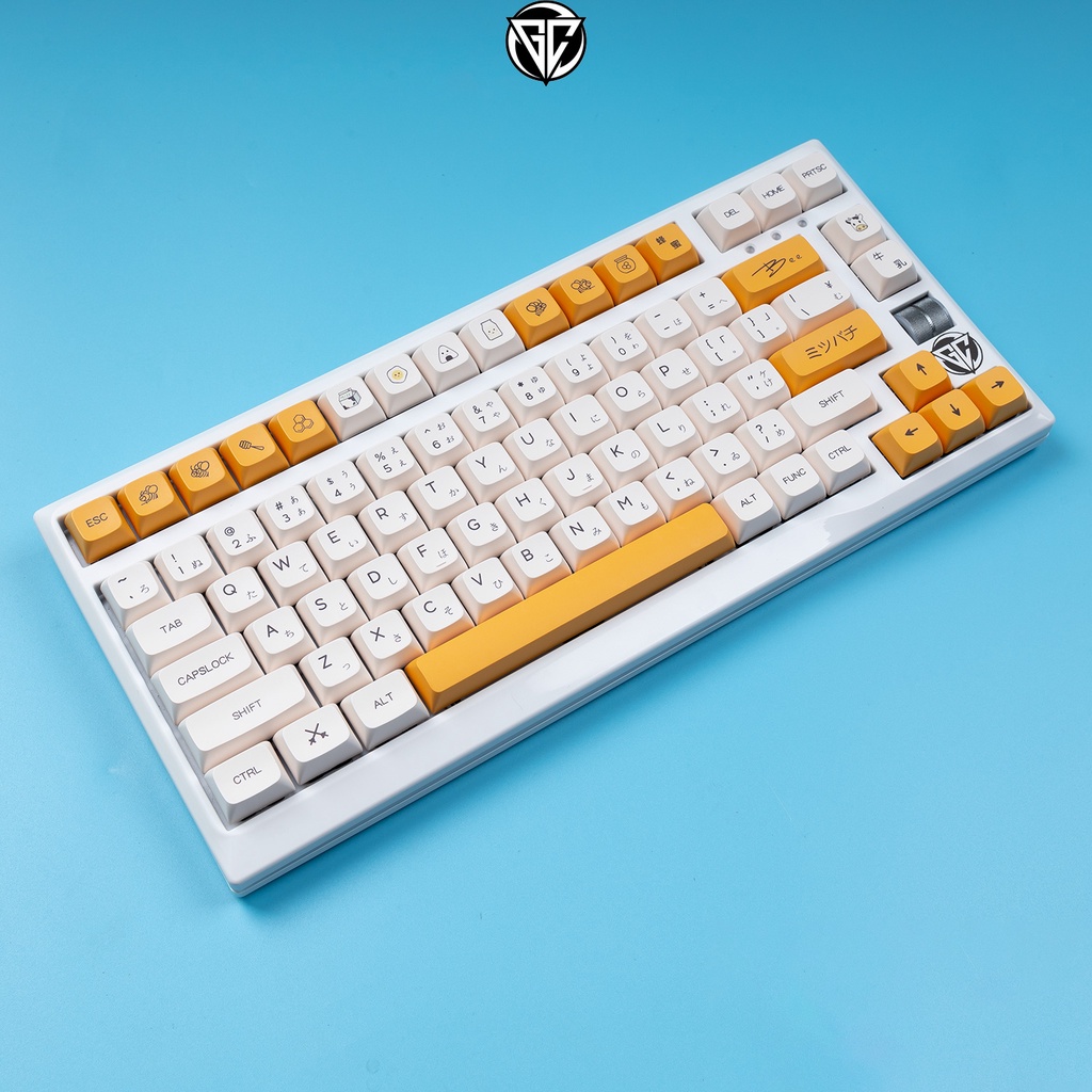 Keycap Honey &amp; Milk JP 140 nút bàn phím cơ Thick PBT dày 1.5MM XDA cao 9.5MM