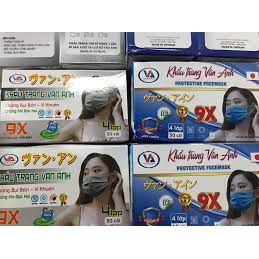 Khẩu trang y tế 4 lớp Vân Anh dập chữ