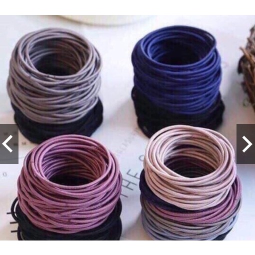 Set 100 dây buộc tóc