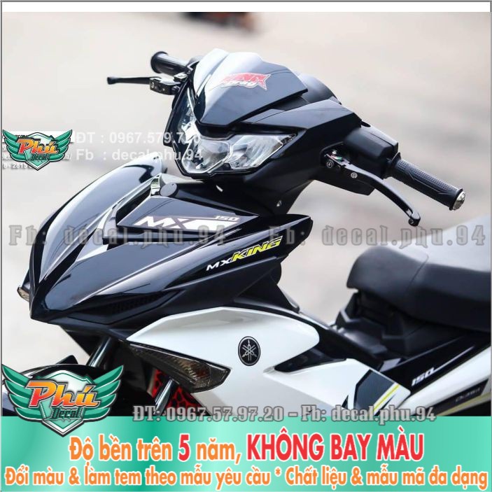 Tem rời Exciter 150 Mx đen trắng 2019 (X) -1