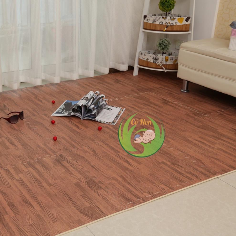 Bán lẻ 1 tấm - Thảm xốp gỗ lót sàn kích thước 60x60 dày 1cm