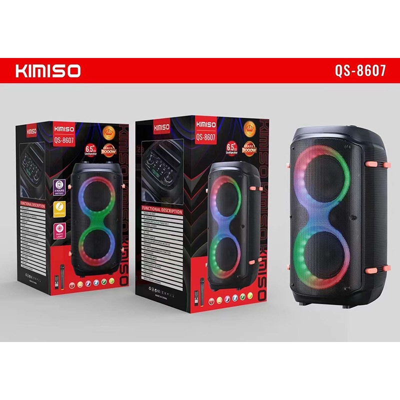 Loa party box 300 RGB , loa bluetooth , loa karaoke ,loa ngoài trời bass kép cực căng  tặng mic ko dây