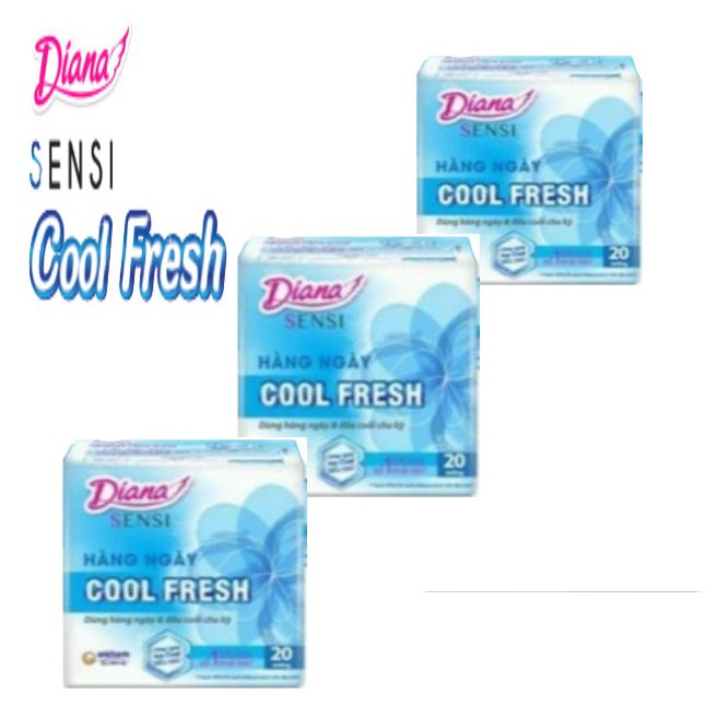 🍀🍀Băng Vệ Sinh Diana Sensi Cool Fresh hằng ngày (gói 20 miếng)