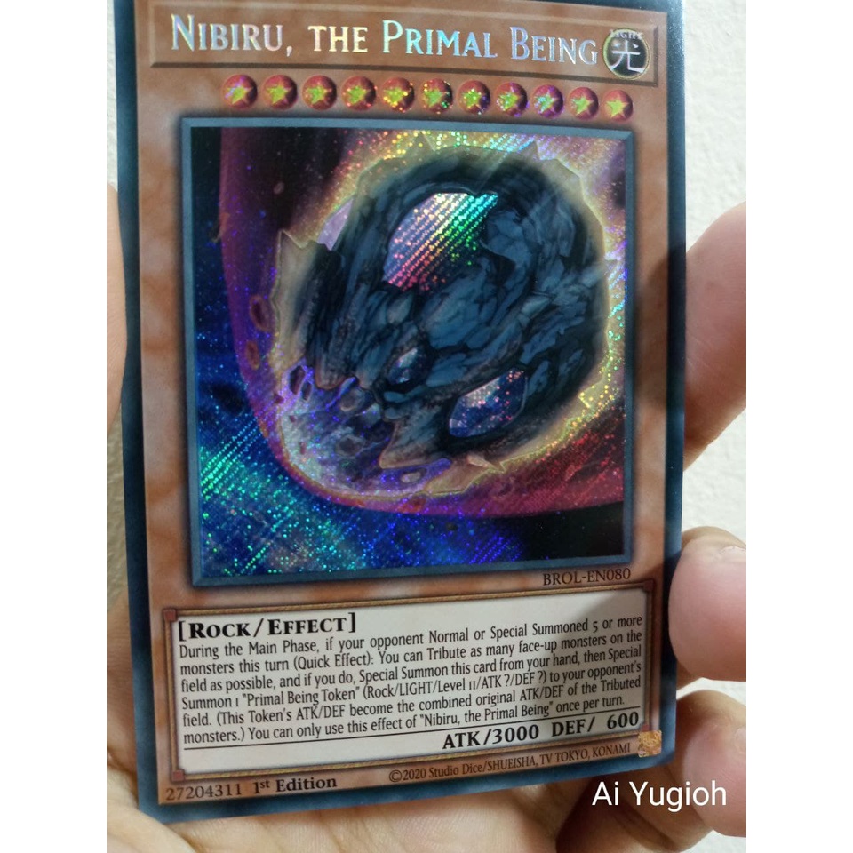 Thẻ bài YUGIOH - UK - Nibiru, the Primal Being - BROL-EN080 - Secret Rare 1st Edition