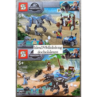 Lắp Ráp xếp hình Khủng Long Jurassic World Dinosaur SY1408 : Khủng long bạo chúa sát thủ tấn công 21135