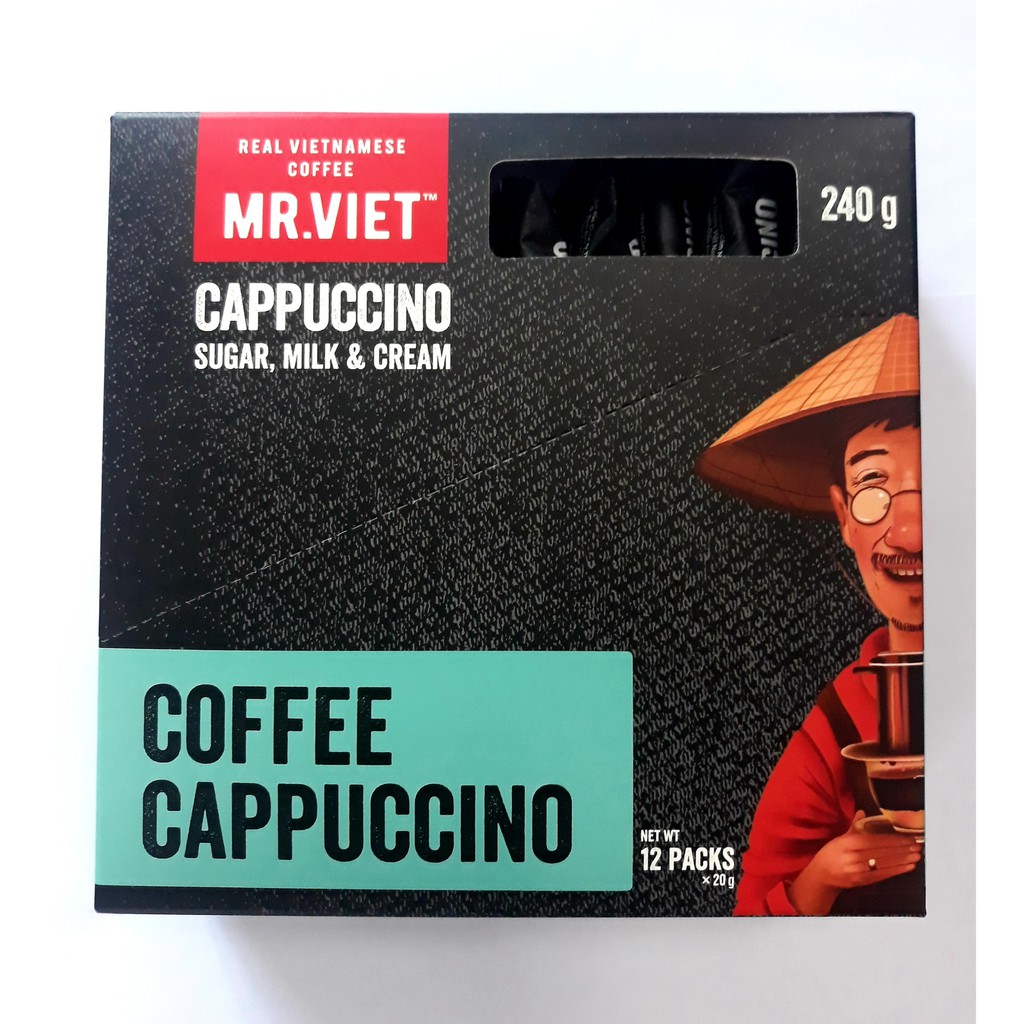 MR.VIET Cà Phê Hòa Tan Capuccino 4 trong 1 (MR.VIET 4 in1 Instant Coffee Cappuccino) | BigBuy360 - bigbuy360.vn