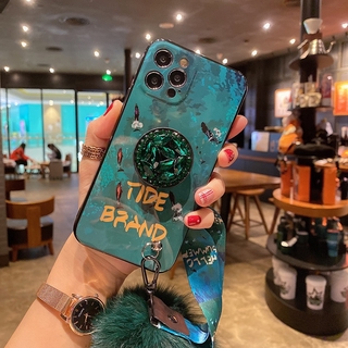 Ốp Lưng Đính Kim Cương Giả Có Dây Đeo Cho Iphone 12 11 Pro Max X Xs Xr 6s 7 8 Plus Samsung S10 S8 S9 Note10 A50