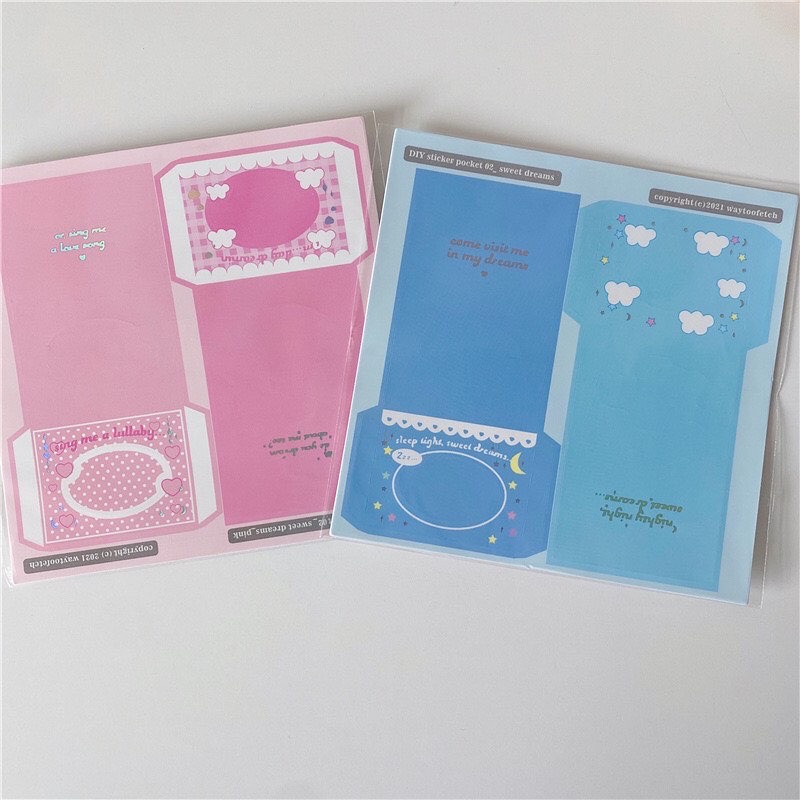 Sticker khung đáng yêu làm khung ảnh idol Kpop, nhân vật anime, hoạt hình