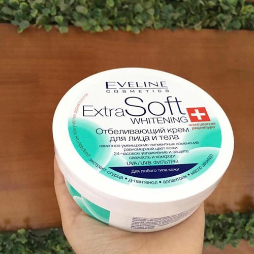 Kem dưỡng Eveline Extra Soft Whitening 200ml - Hàng chính hãng Nga