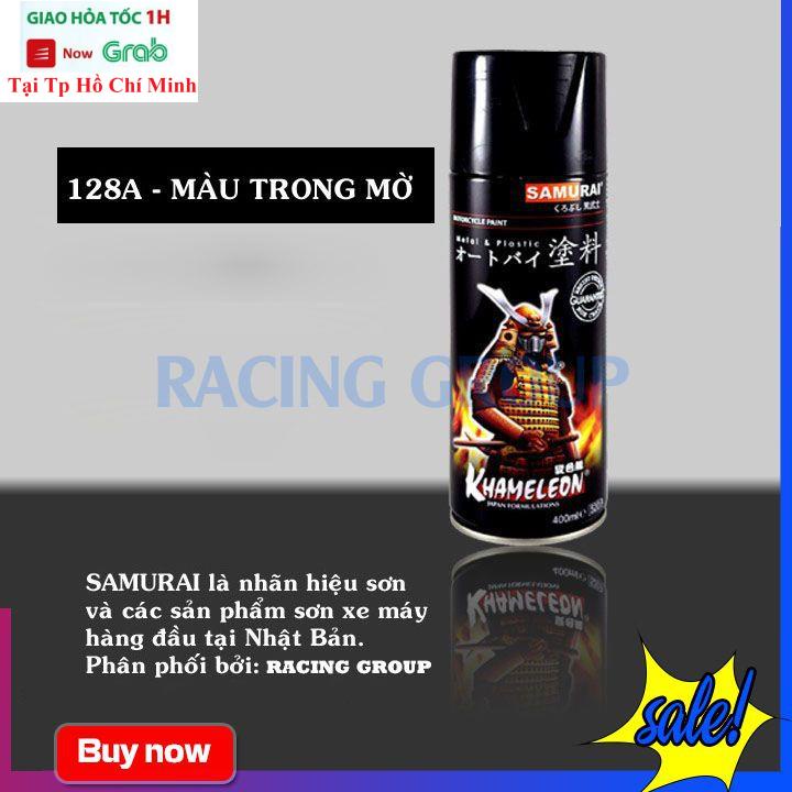 Sơn Xịt Xe Máy Chính Hãng Samurai 128A Trong Mờ - Màu Đẹp Bám Dính Cực Cao