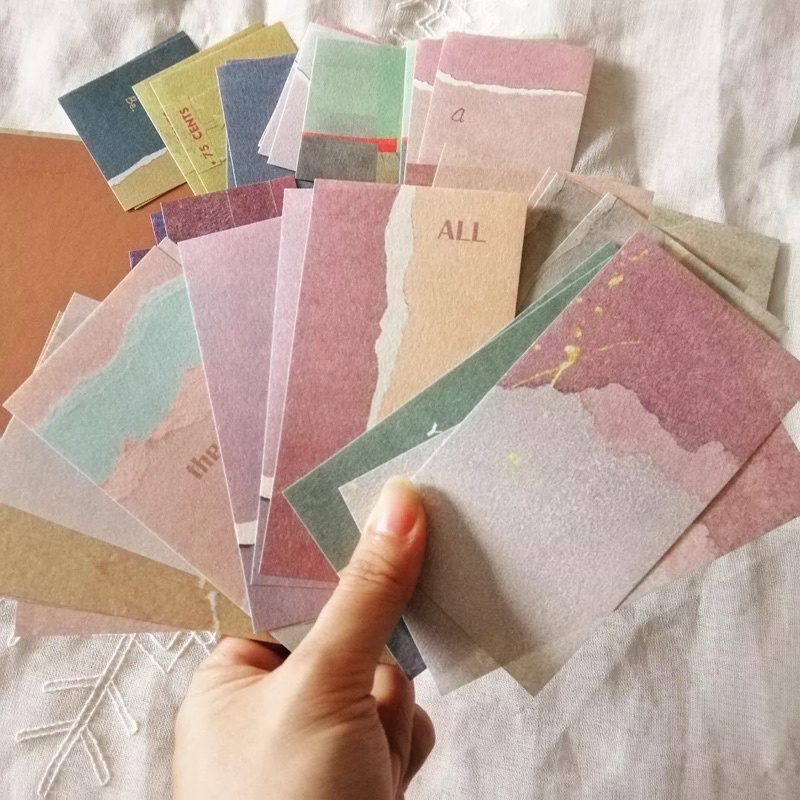 Set 60 giấy nền trang trí bullet journal nhiều chủ đề - ginandtonic