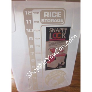 Thùng gạo 12kg Snappy Lock Thái Lan