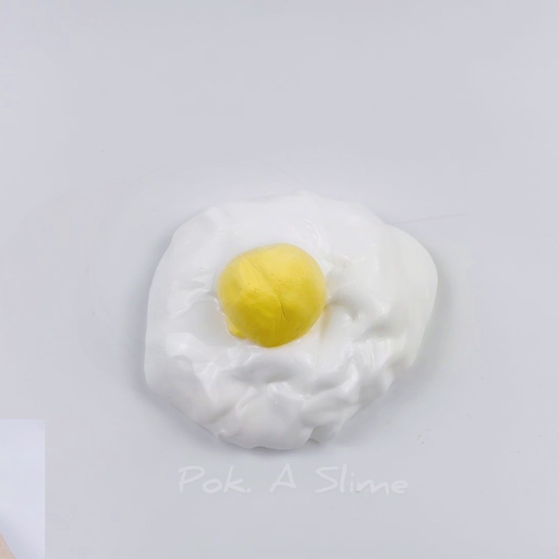 Slime Fried Egg (Trứng chiên) - chất DIY clay