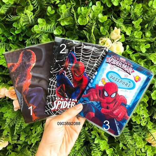 Vỏ bọc hộ chiếu HCM, Cover Passport nhân vật Siêu Anh Hùng, phụ kiện du lịch Ivy Store