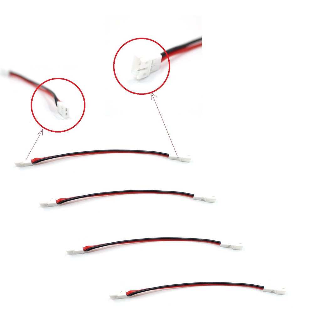 Combo 4 dây chuyển đổi kiểu jack  cho pin Lipo drone flycam trực thăng cánh bằng mini