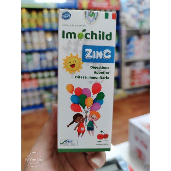 🆘 Kẽm Imochild Zinc  Bổ sung vitamin giúp bé tăng đề kháng kích thích ăn ngon