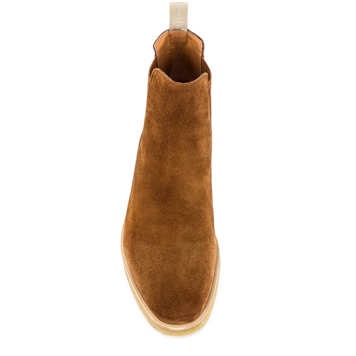 Giày Chelsea boots thời trang nam tăng 3.5cm chiều cao chất liệu da lộn màu nâu đế crepe | BigBuy360 - bigbuy360.vn