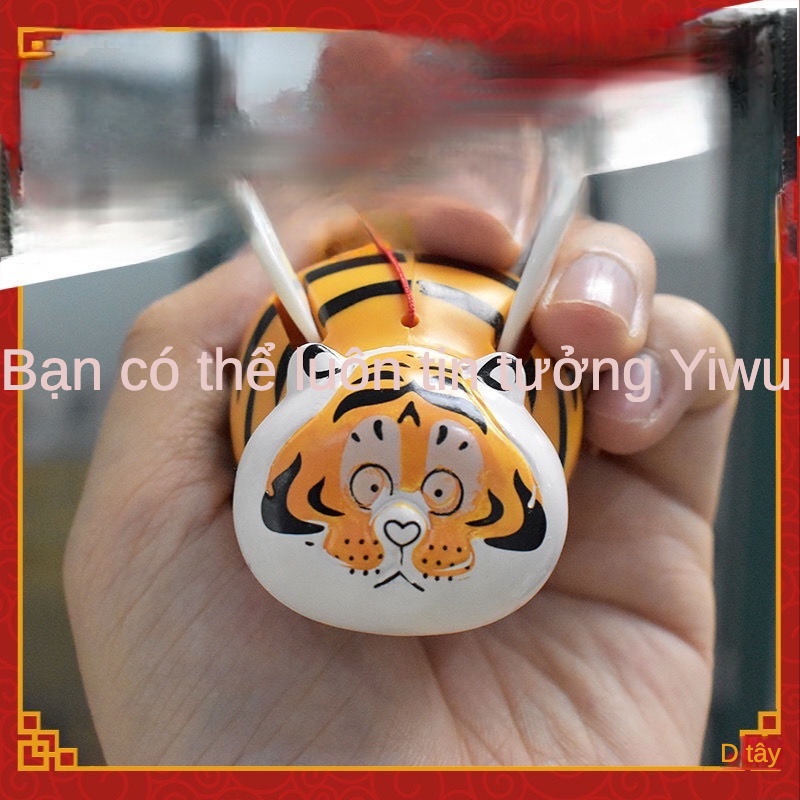 [BB] Hàng Có Sẵn Móc Khóa Thu Gọn Mặt Hình Hổ Con Hổ Phong Cách Ruhu Thu Gọn Được Làm Quà Tặng Ngày Lễ