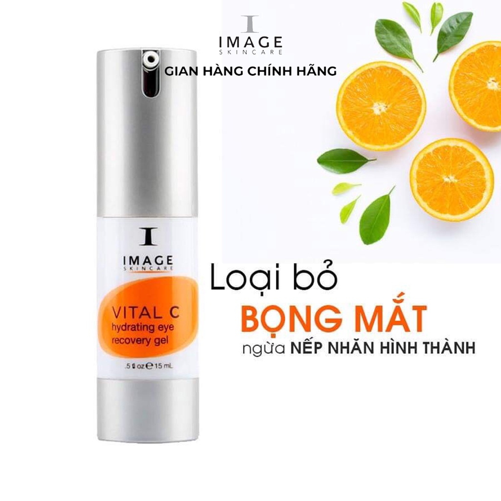 ✅[CHÍNH HÃNG] Kem chống thâm quầng mắt Image Skincare Vital C Hydrating Eye Recovery Gel phục hồi da 15ml