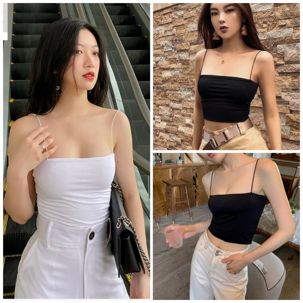 Áo 2 dây mảnh co dãn 4 chiều Zinti Store HD07 | BigBuy360 - bigbuy360.vn