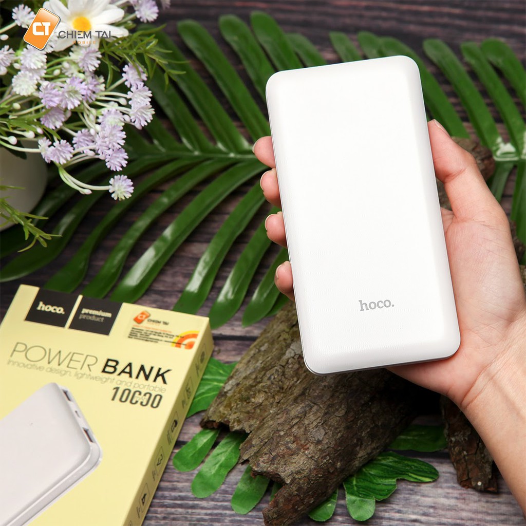 Pin sạc dự phòng Hoco J26 Simple Energy 10000mAh 2 cổng sạc - HÀNG CHÍNH HÃNG