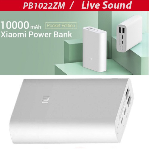 Sạc dự phòng Xiaomi 10000mAh Pocket Edition PB1022ZM hỗ trợ sạc nhanh 22.5w, sạc cùng lúc 3 thiết bị Bh 6 tháng