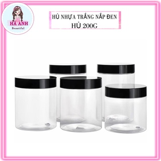 Hủ nhựa pet nắp đen