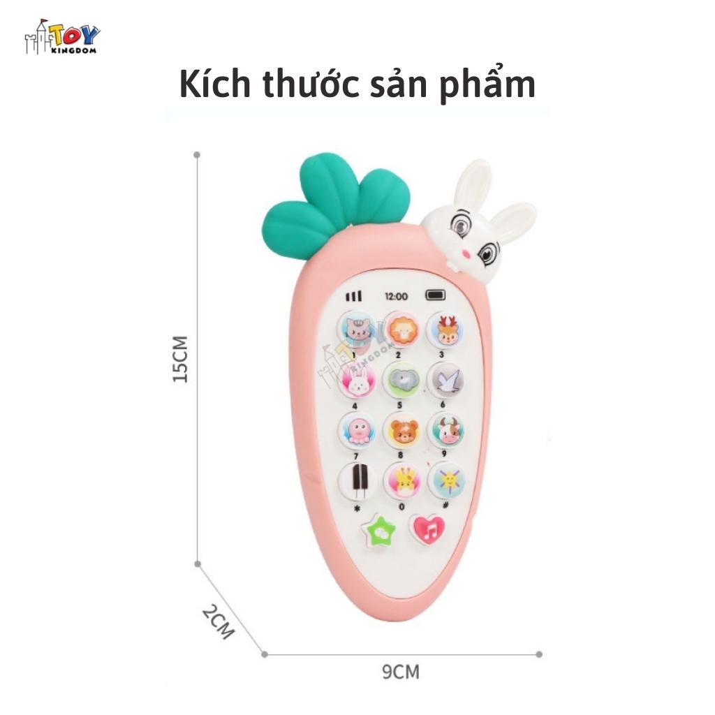 Điện Thoại Đồ Chơi Cho Bé Có Nhạc Tiếng Anh  &amp; Đèn Toykingdom  - Tặng Kèm Pin &amp; Dây đeo - Duy Nhất Trên Thị Trường