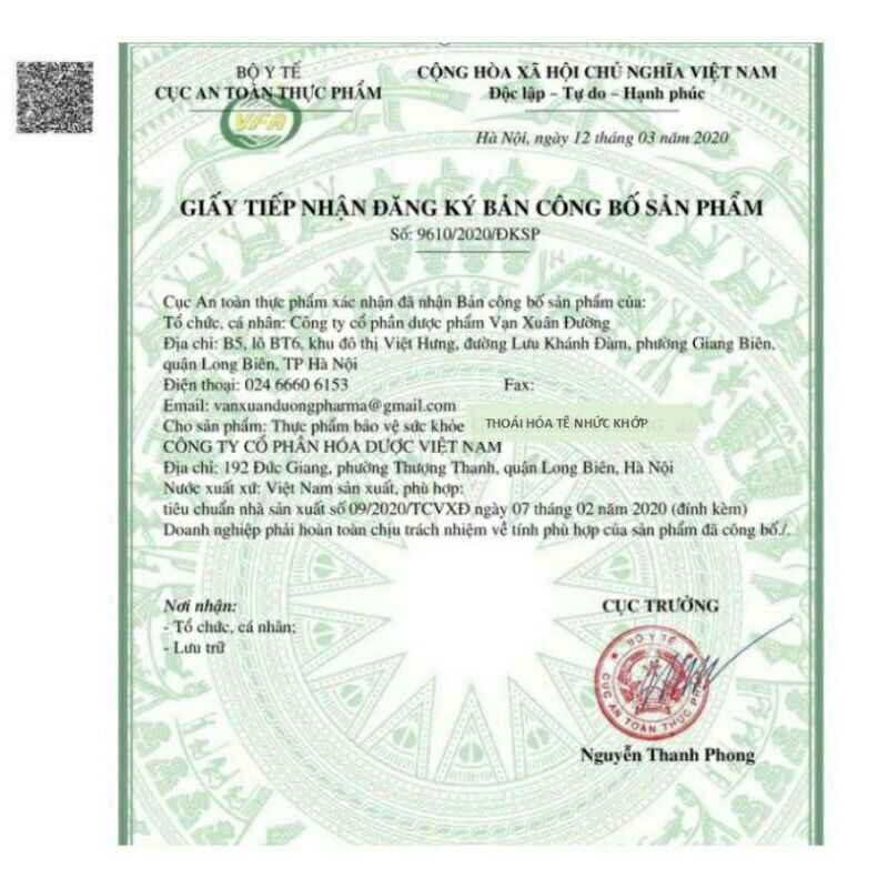 Thoái hóa tê nhức khớp